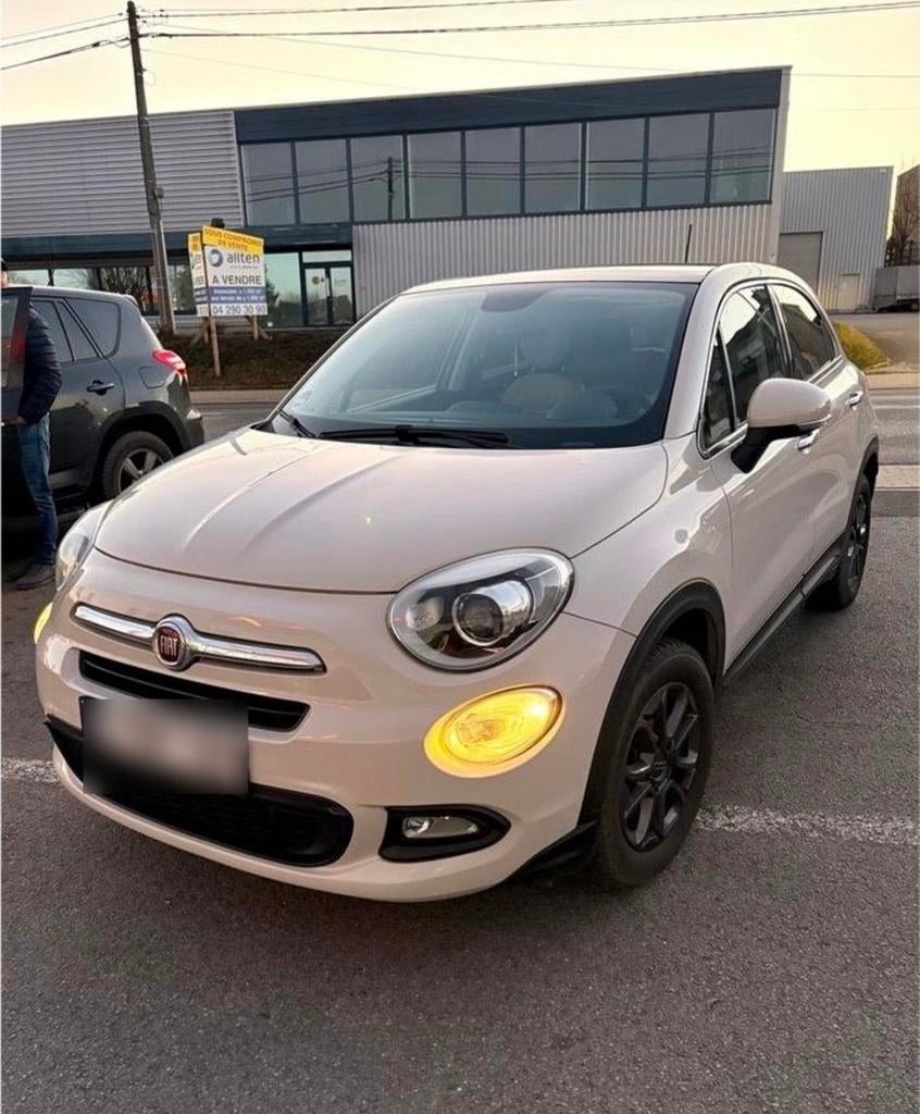 Fiat 500x beige creme - 2015 - 110 PS - toit panoramique, Autos, Bluetooth, Achat, Beige, Boîte manuelle