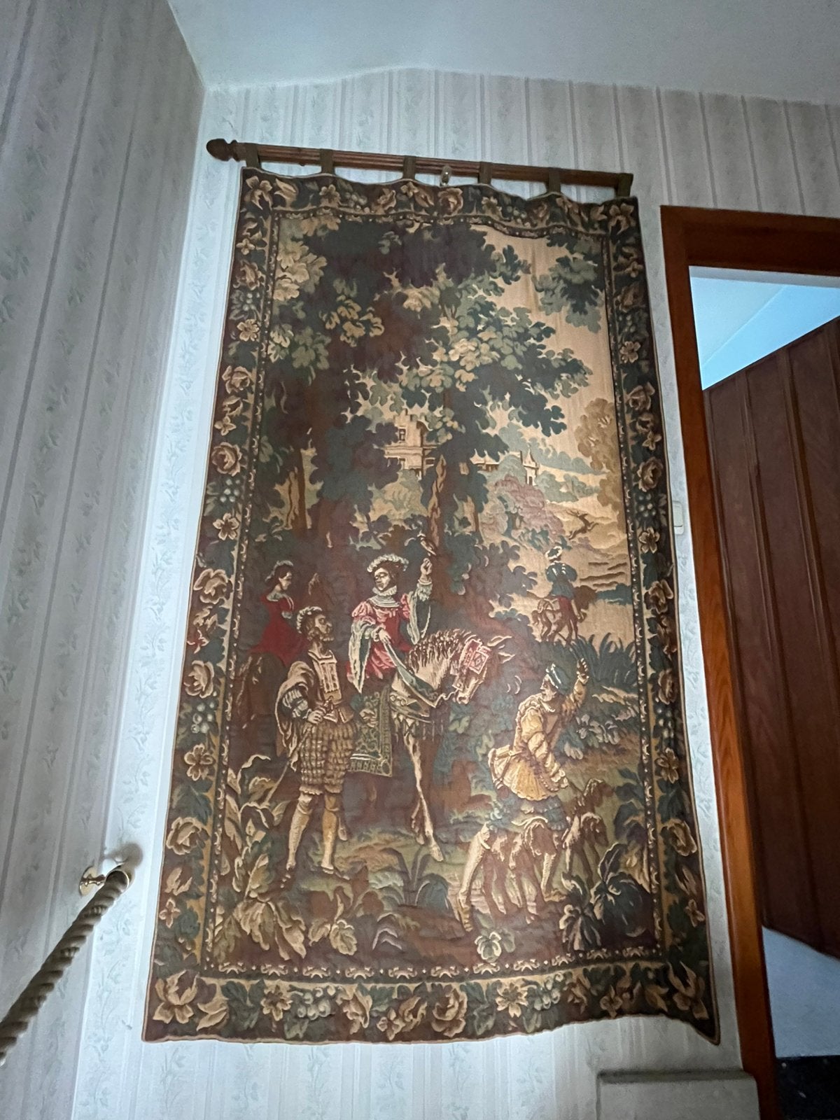 Wandtapijt, Antiek en Kunst, Antiek | Tapijten, Tafelkleden en Textiel, Ophalen