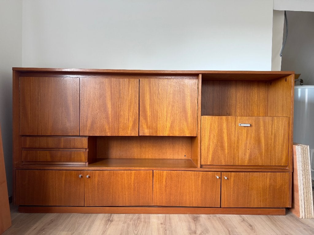 Vintage sixties seventies kast dressoir barkast buffetkast, Ophalen, Gebruikt, Deens, Teakhout