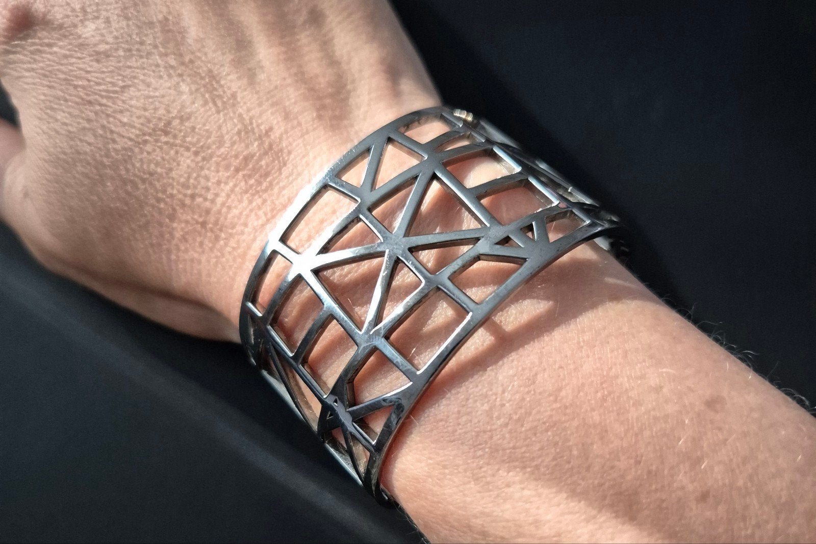 Bracelet large en métal ruthénium Kenzo, Enlèvement ou Envoi