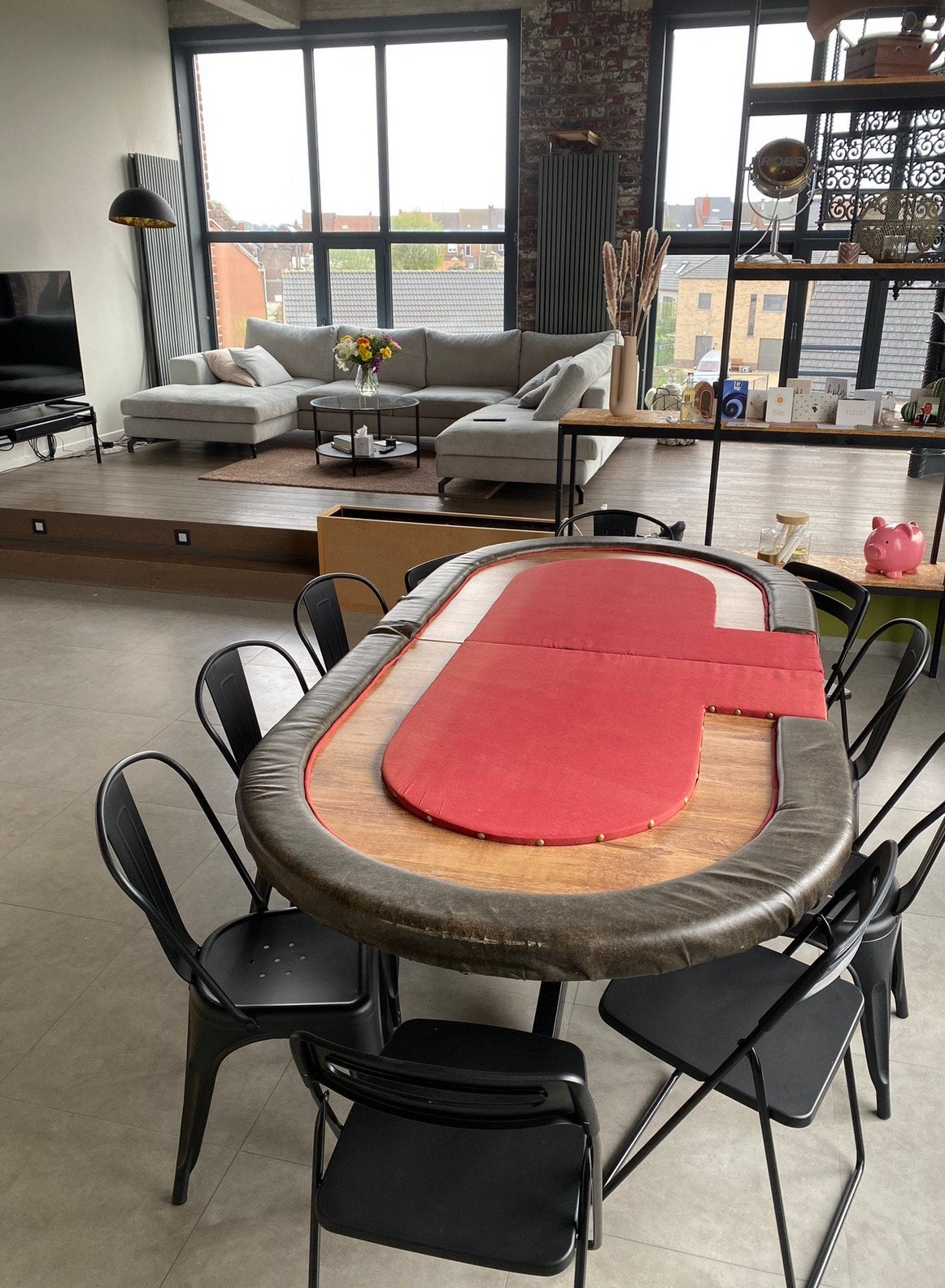 Opzetstuk poker tafel, Huis en Inrichting, Ophalen, Gebruikt