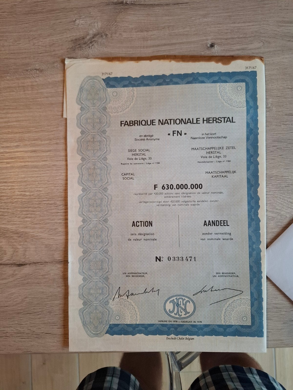 action FN Herstal, Collections, Objets militaires | Général, Enlèvement ou Envoi