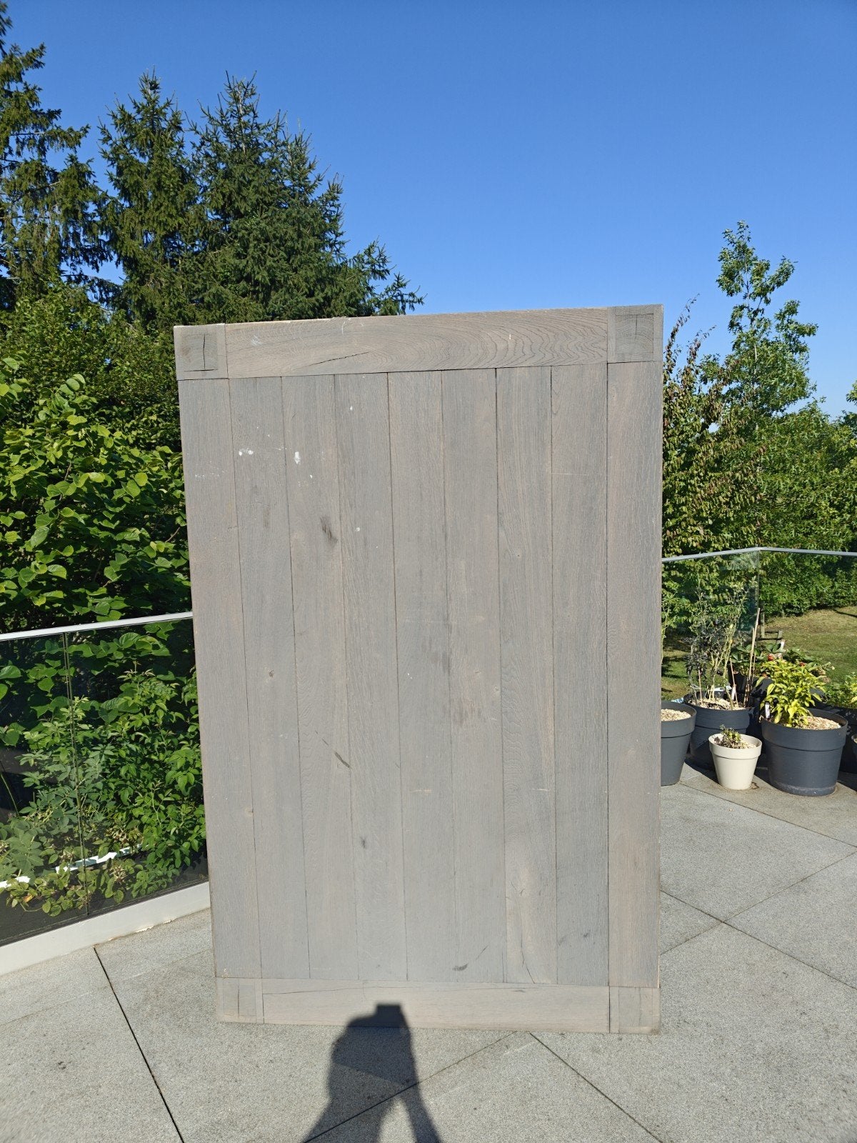 Houten tafel, Tuin en Terras, Tuinschermen, Ophalen