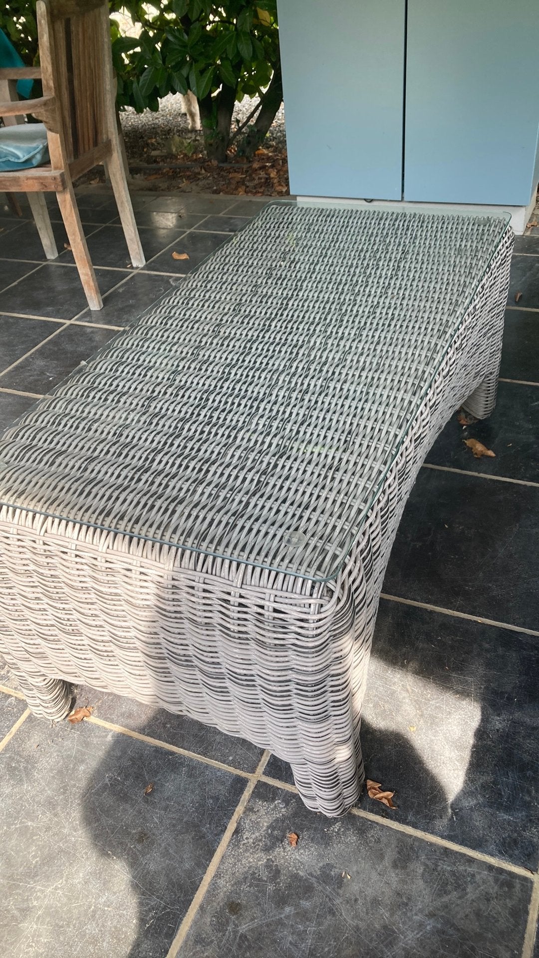 Salontafel voor buiten, Tuin en Terras, Ophalen, Zo goed als nieuw