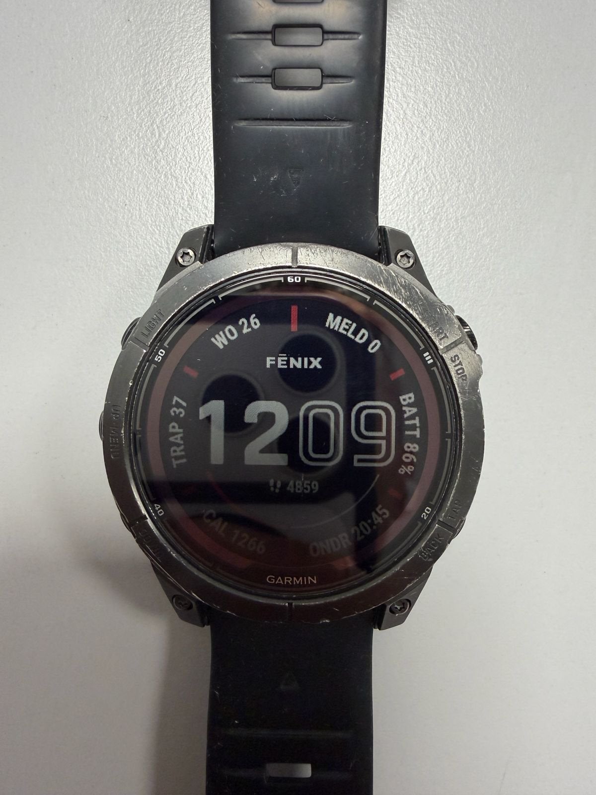Garmin Fenix 7 Pro Solar 47mm, Ophalen, Gebruikt, Zwart, Waterdicht