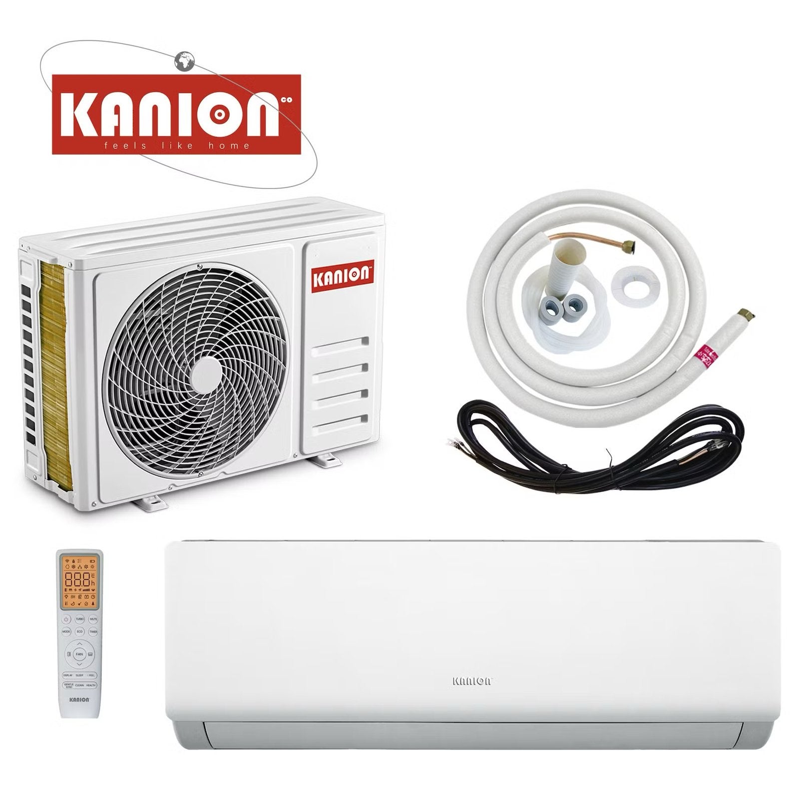 Airco set 3.5 kw 12000 btu inclusief installatie materiaal, Ophalen, Koelen en Ontvochtigen, Timer, Nieuw