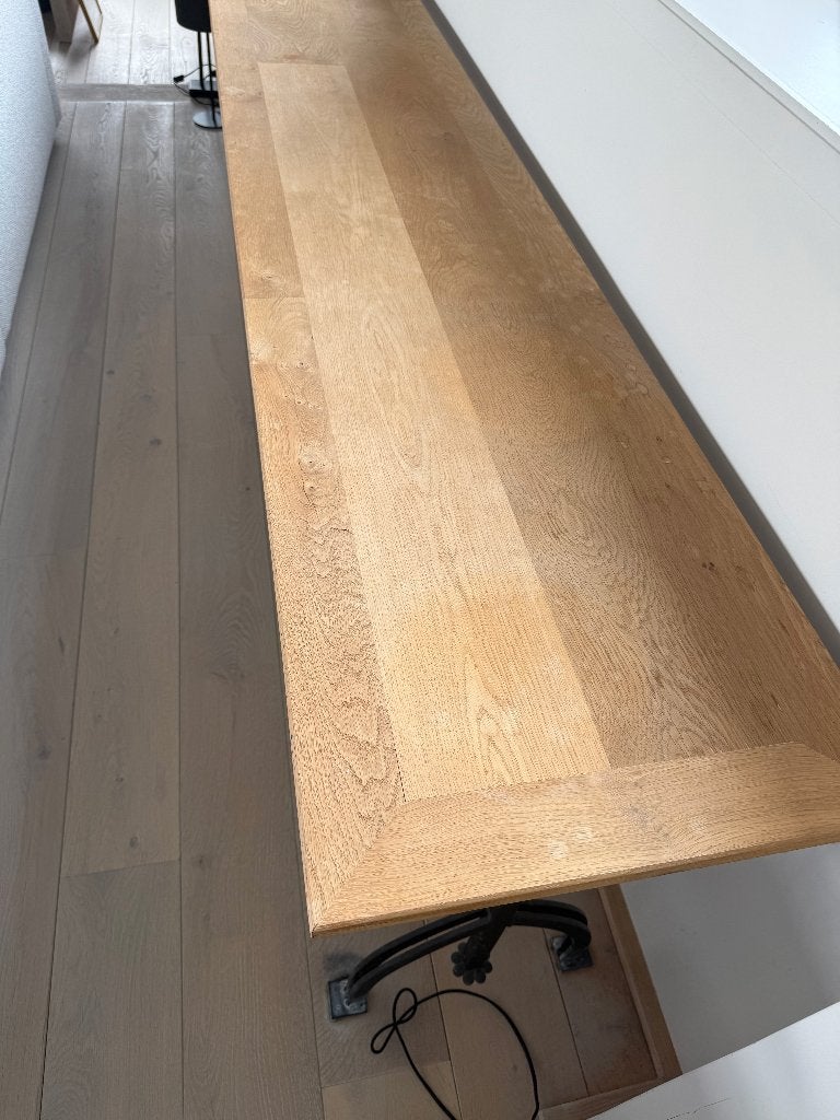 console en parquet, Maison & Meubles, 25 à 50 cm, 200 cm ou plus, Enlèvement, Utilisé