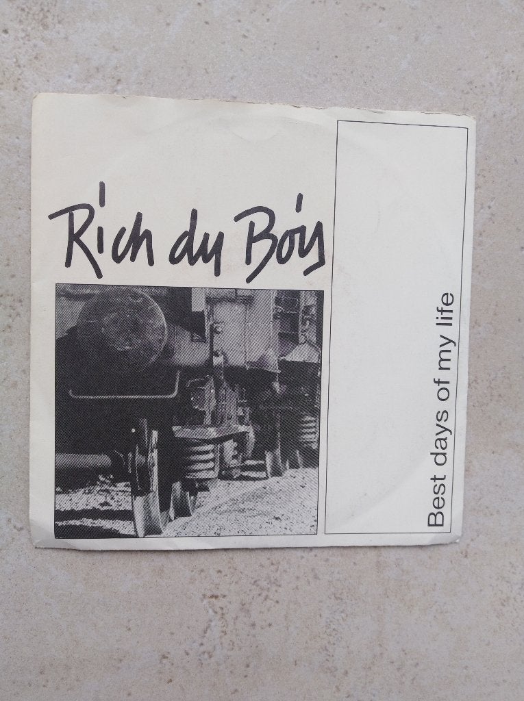 RICH DU BOIS: "Best days of my life" - Belpoptopper!, Enlèvement ou Envoi, Pochette photo, 7 inch, Comme neuf