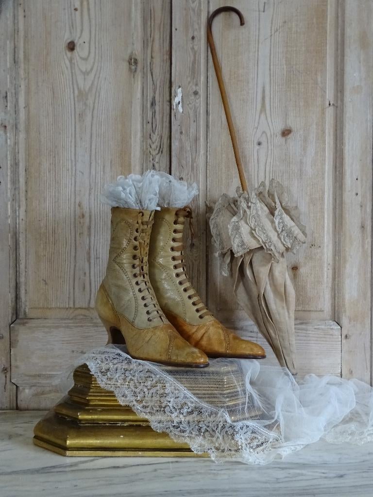 Victoriaanse lederen laarsjes, Ophalen of Verzenden