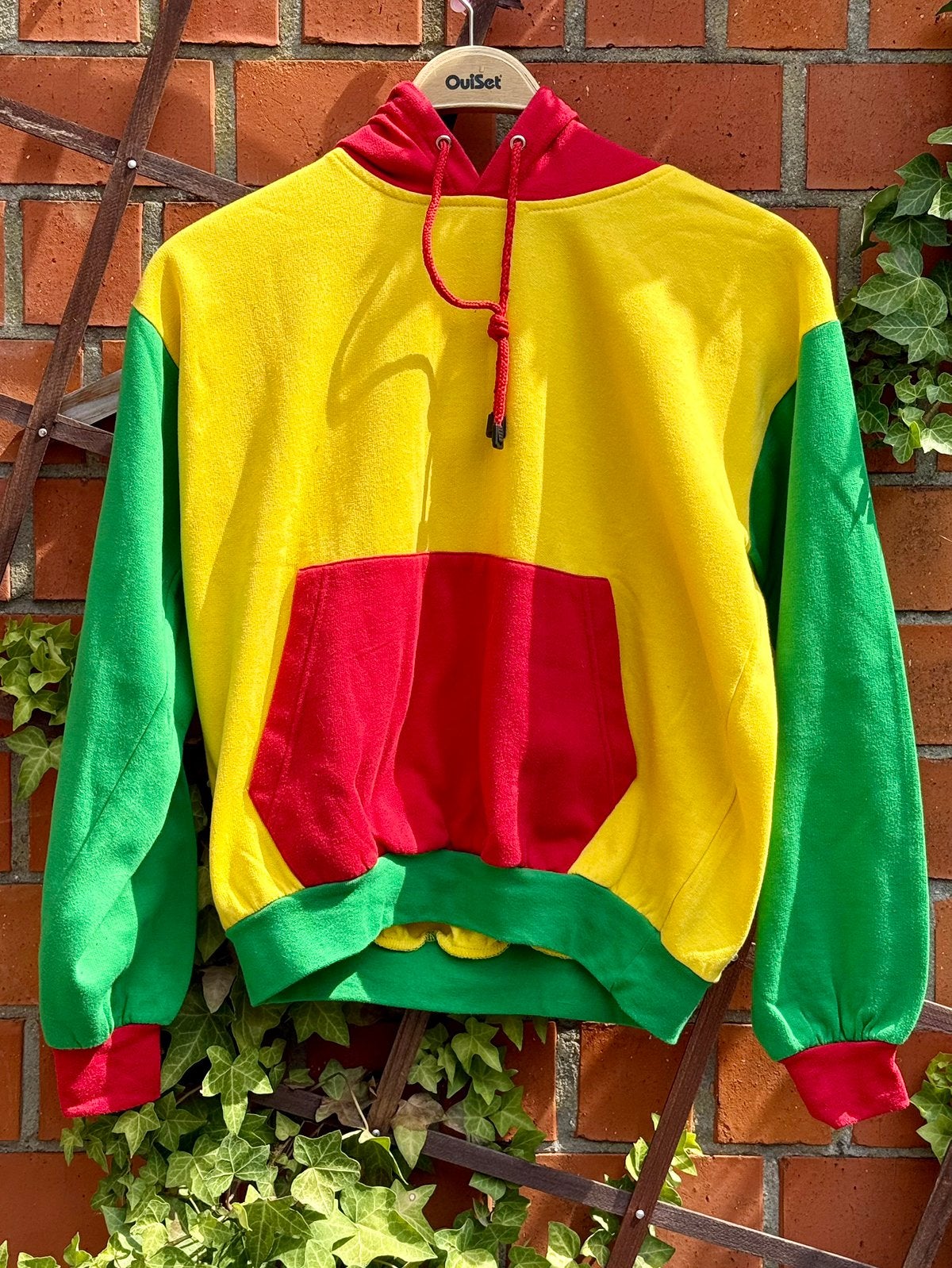 Sweat à capuche unisexe coloré vintage — Taille S, Enlèvement ou Envoi, Comme neuf, Taille 46 (S) ou plus petite, Vêtements
