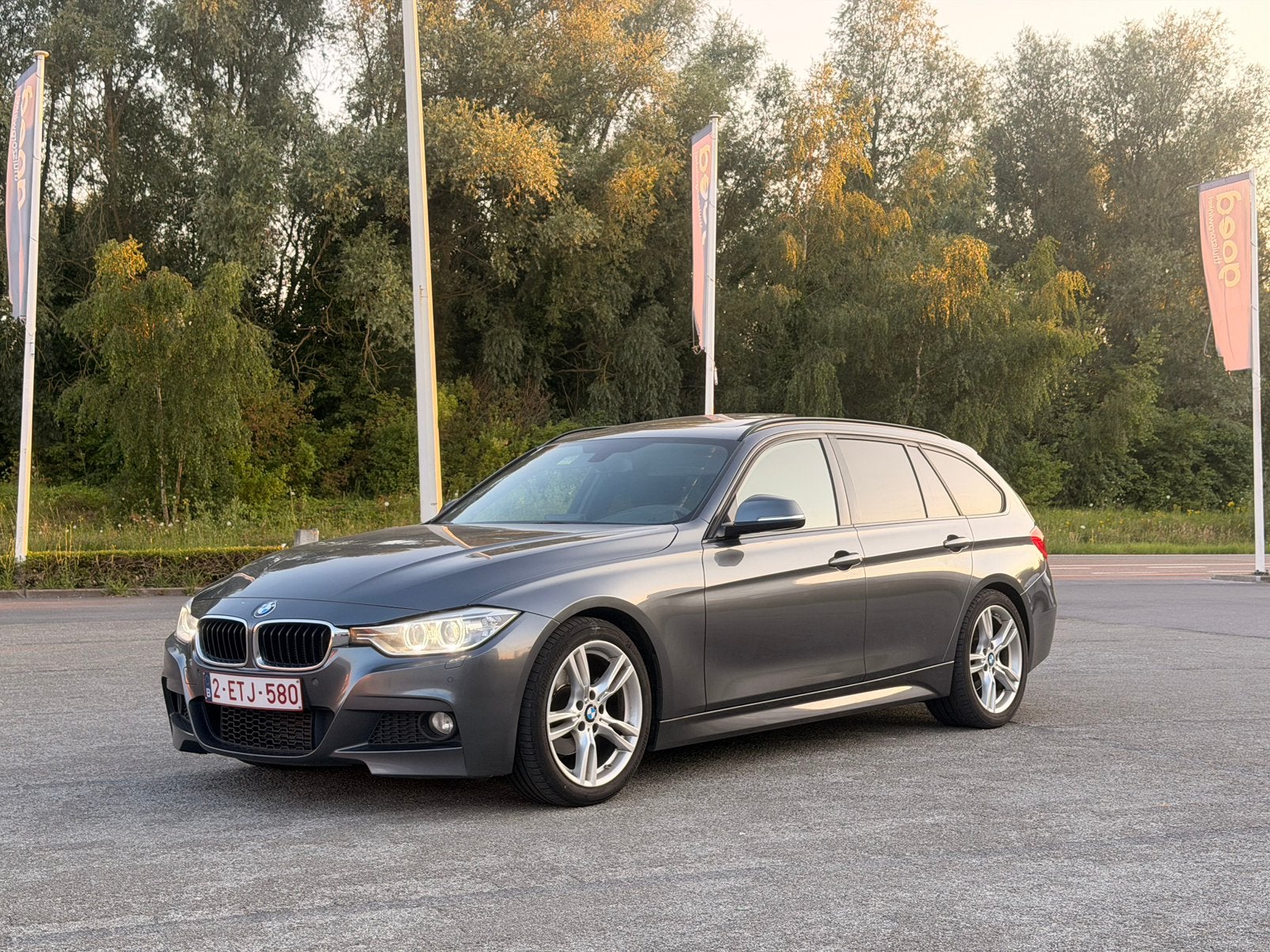 BMW F31 318d, Autos, BMW, Argent ou Gris, Achat, Alcantara, Noir