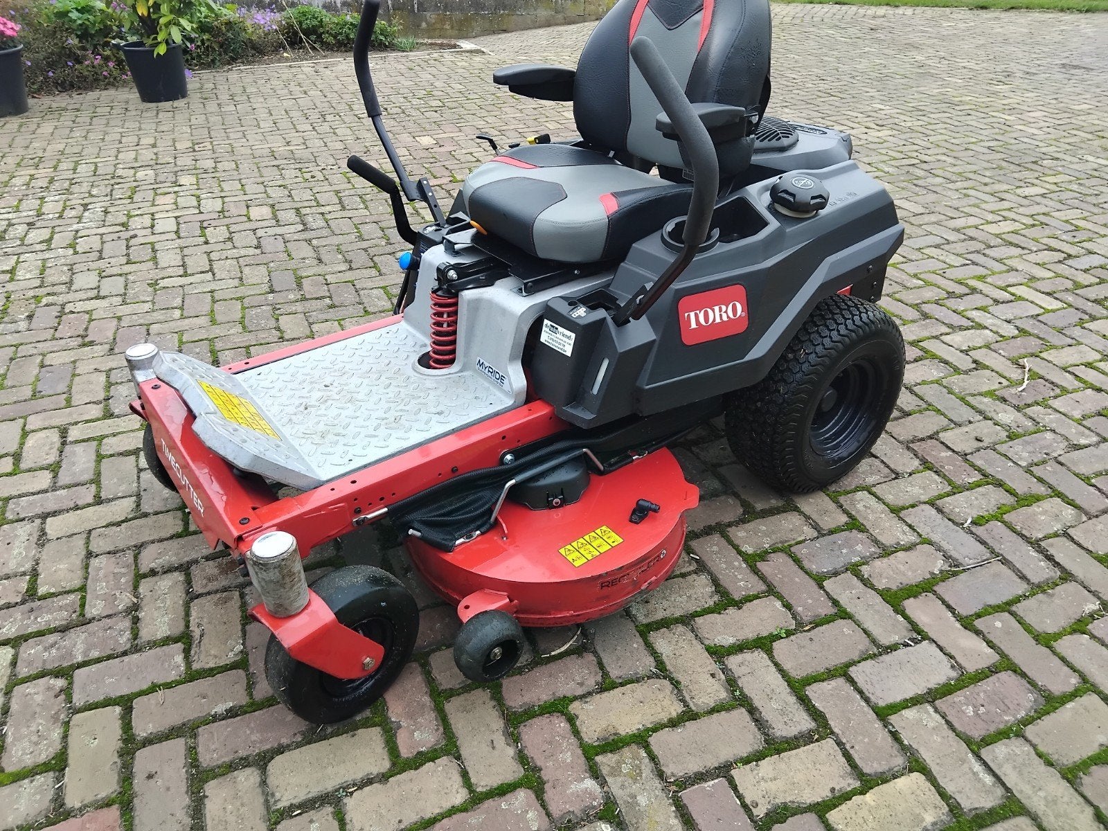 toro zero turn zitmaaier, Ophalen