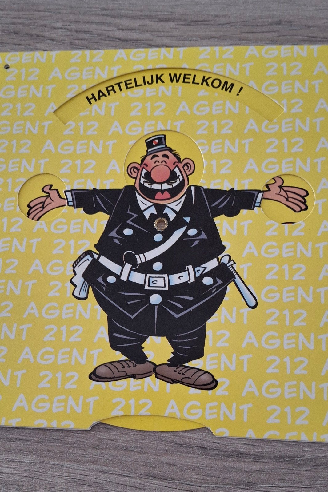 Vintage gadget Agent 212 stripfiguur strip 1998, Ophalen of Verzenden, Zo goed als nieuw, Gebruiksvoorwerp