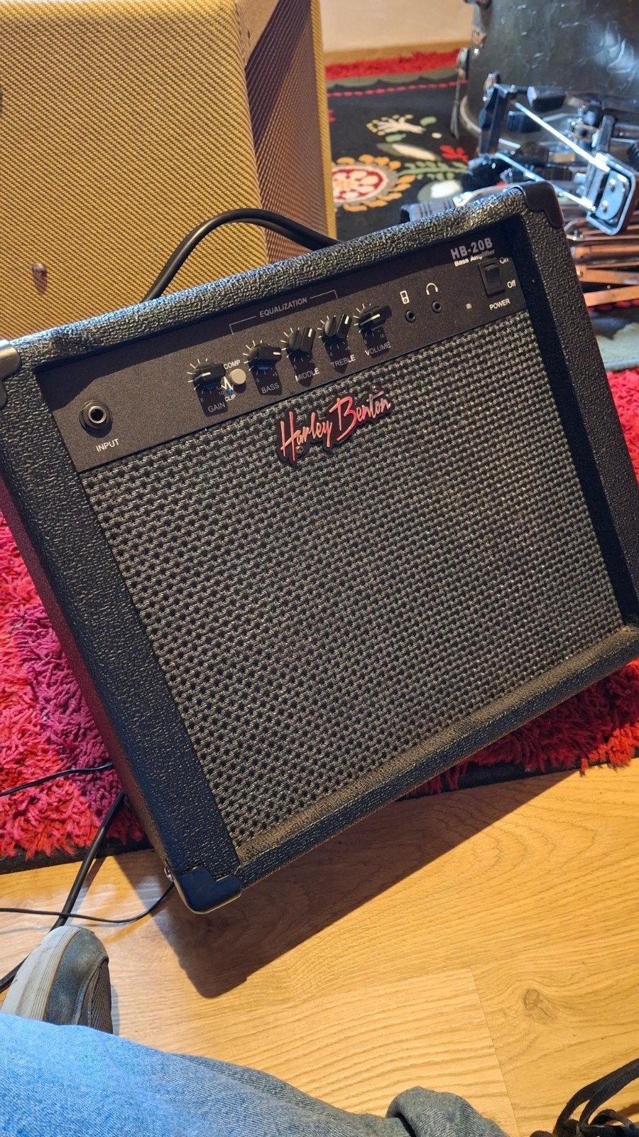 Harley Benton HB-20B oefenversterker, Muziek en Instrumenten, Ophalen, Zo goed als nieuw, Minder dan 50 watt