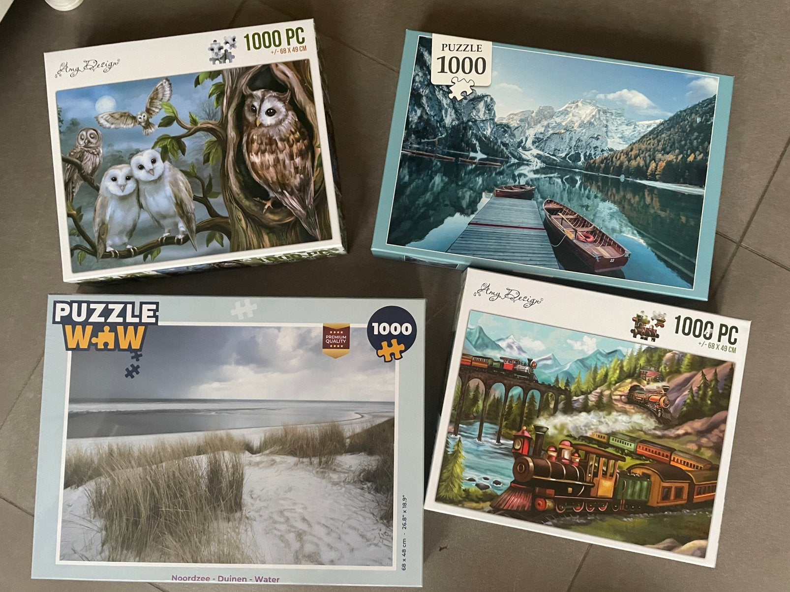Puzzels 1000 stuks, Ophalen of Verzenden, Zo goed als nieuw