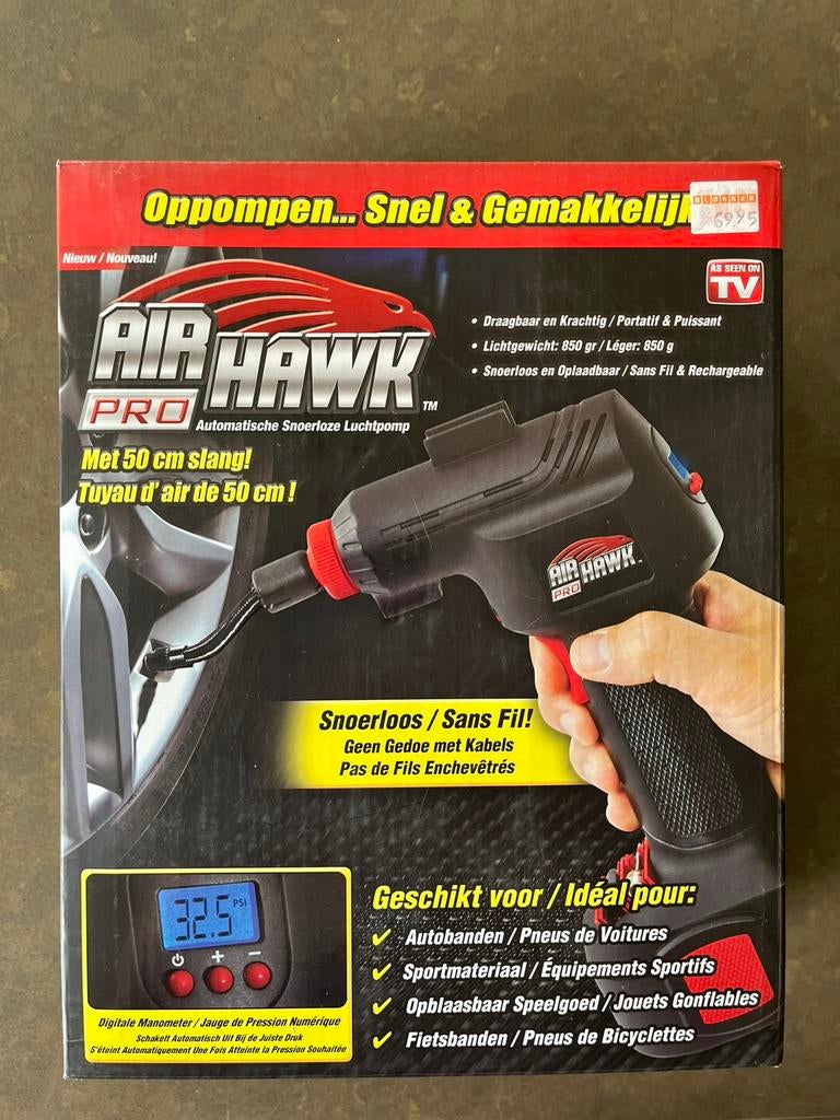 Air Hawk Pro Luchtcompressor voor banden en luchtmatras, Ophalen of Verzenden, Nieuw, 6 tot 10 bar, Mobiel