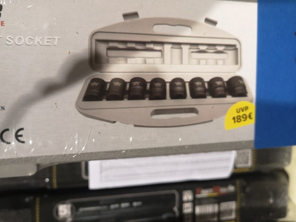 Coffret de douilles noires/ socket 14 pièces CRV KraftMüller, Ophalen, Nieuw