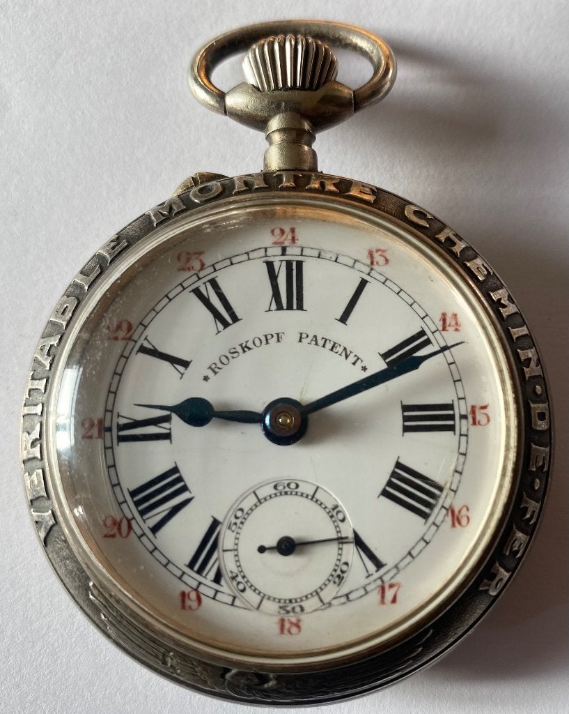 Montre ROSKOPF véritable montre chemin, Handtassen en Accessoires, Overige materialen, Zakhorloge, Gebruikt, Overige materialen