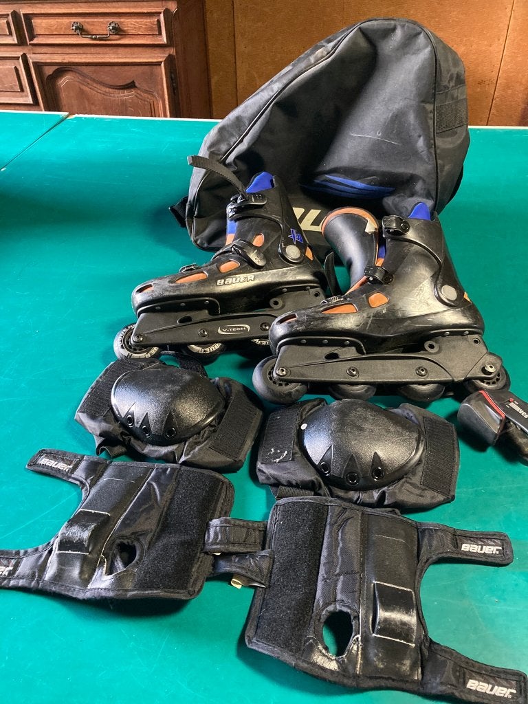 Patins à roues alignées, Sports & Fitness, Rollers 4 roues en ligne, Bauer, Comme neuf, Enlèvement
