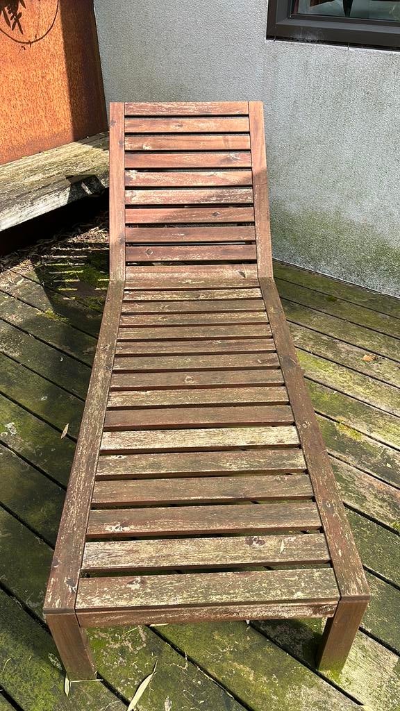 Ikea ligbed inclusief nieuw kussen en waterdichte hoes, Ophalen, Gebruikt, Hout