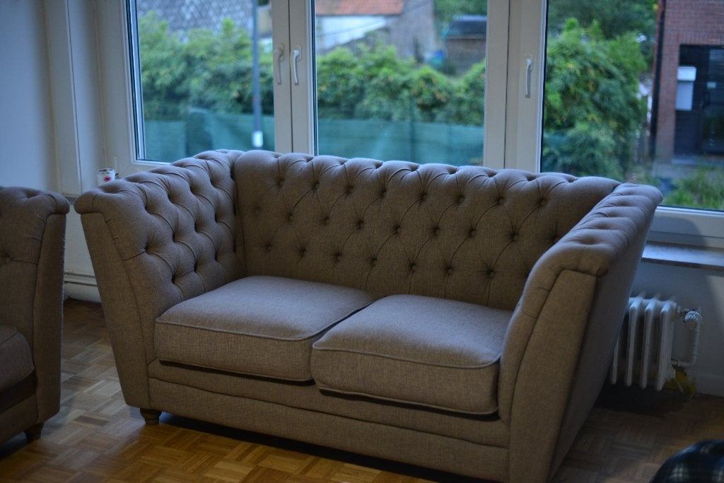 Ensemble divans, Maison & Meubles, Canapés | Coins salons complets, Enlèvement, Utilisé, Tissus