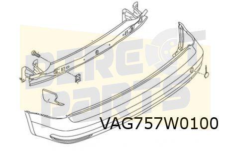 Volkswagen Caddy (7/15-12/20) Achterbumperversterking Origin, Autos : Pièces & Accessoires, Carrosserie & Tôlerie, Pare-chocs