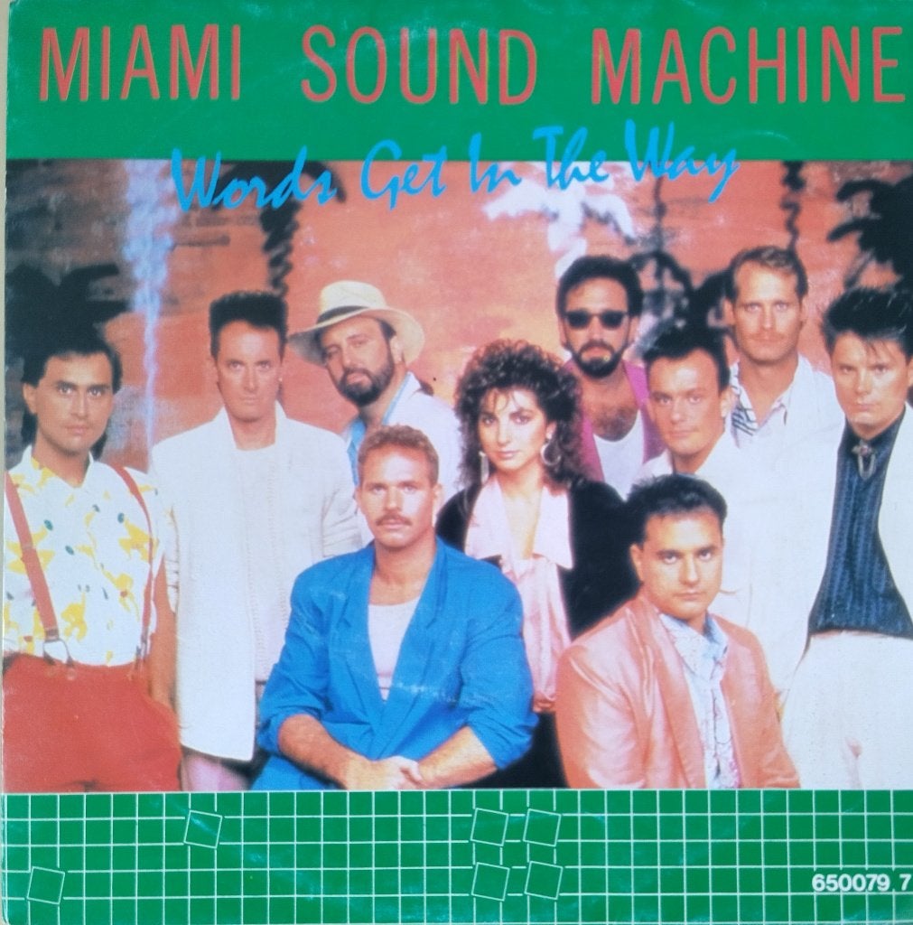 Miami Sound Machine - Words get in the way, Cd's en Dvd's, Fotohoes, 7 inch, Ophalen of Verzenden, Zo goed als nieuw