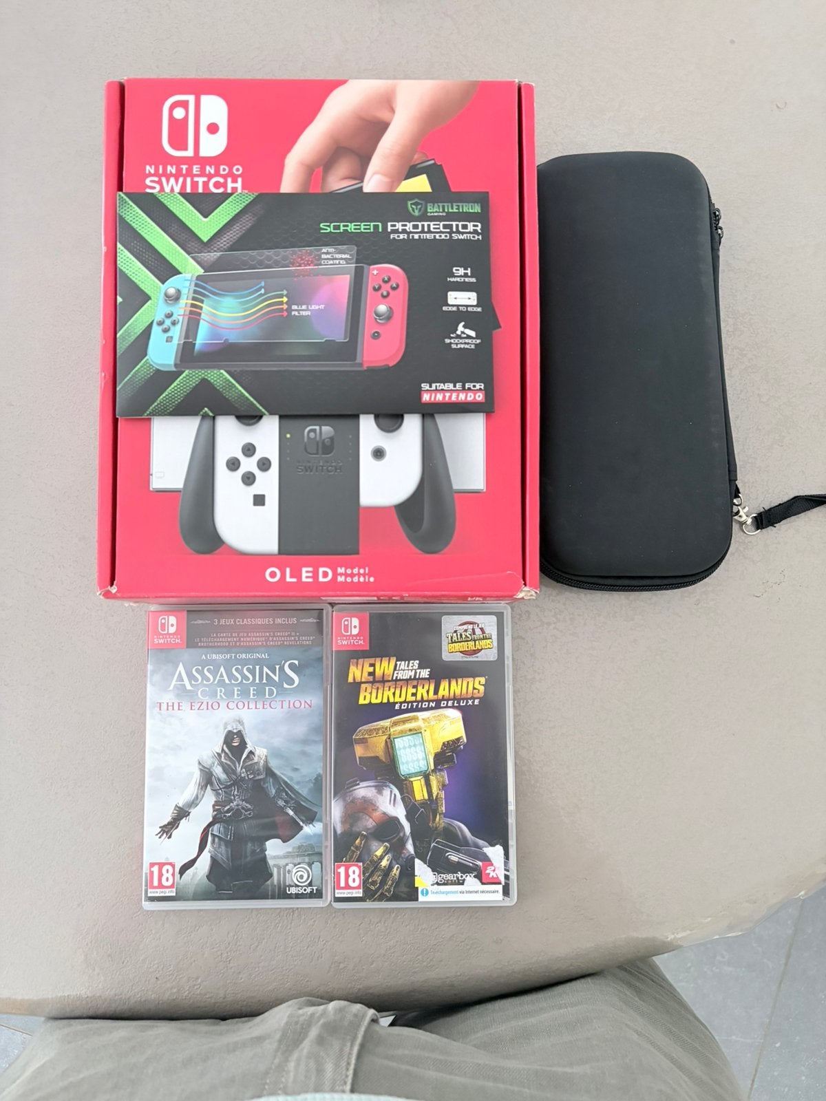 Nintendo Switch Oled 3 games, volledige doos, Games en Spelcomputers, Ophalen of Verzenden, Zo goed als nieuw, Switch OLED