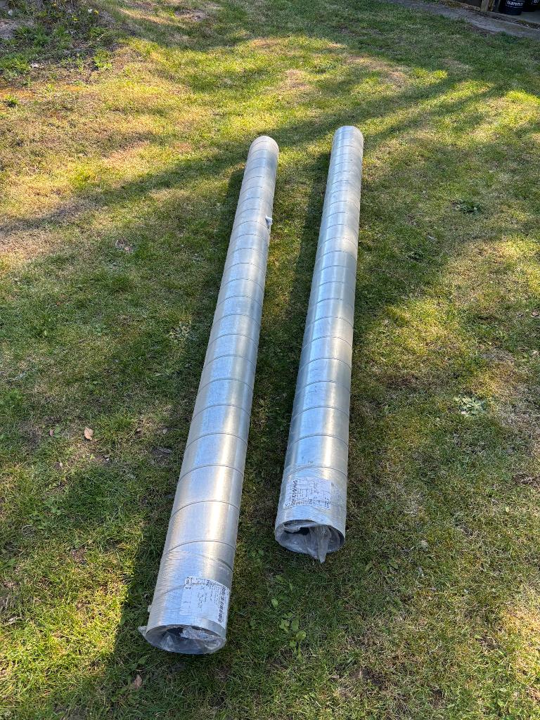 Ventilatie Spiraalbuis Galva: 3 meter, doorsnede = 200 mm, Ophalen, Nieuw