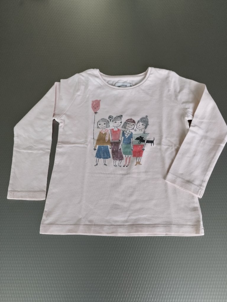 T-shirt lange mouwen Filou & Friends maat 4 jaar, Kinderen en Baby's, Kinderkleding | Maat 104, Meisje, Ophalen of Verzenden, Zo goed als nieuw