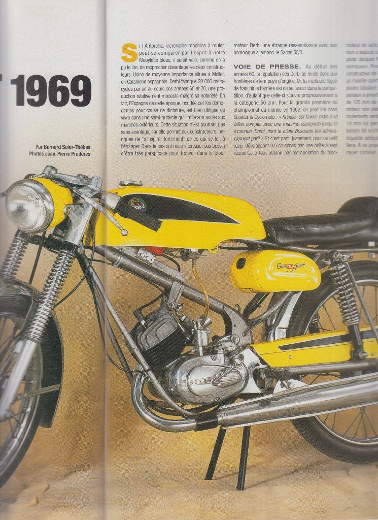 1969 Cyclomoteur Derbi Gran sport collection, Verzenden, Gelezen