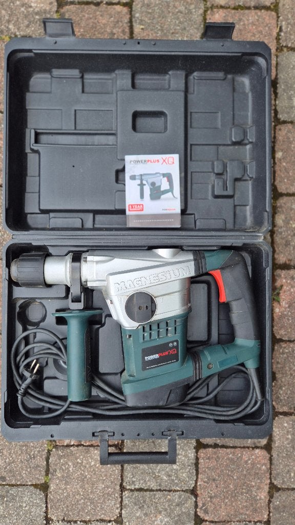 Boorhamer Powerplus XQ, Ophalen, 600 watt of meer, Boor- en/of Breekhamer, Zo goed als nieuw