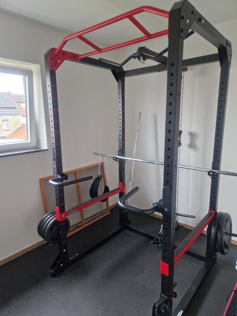 Fitness power rack 900, Sport en Fitness, Ophalen, Benen, Krachtstation, Zo goed als nieuw