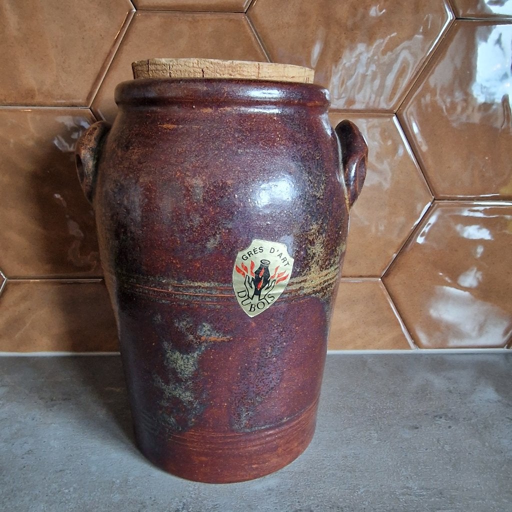 Vintage kruik Gres d'Art Du Bois, Ophalen of Verzenden, Zo goed als nieuw, Steen/keramiek