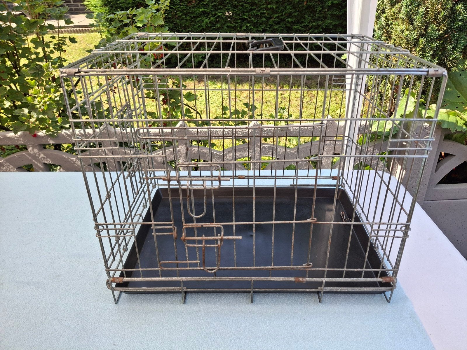 Hondenbench grote en kleine, Enlèvement