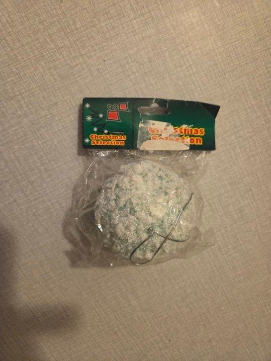 1 boule de Noël vintage en forme de neige., Divers, Enlèvement ou Envoi, Neuf