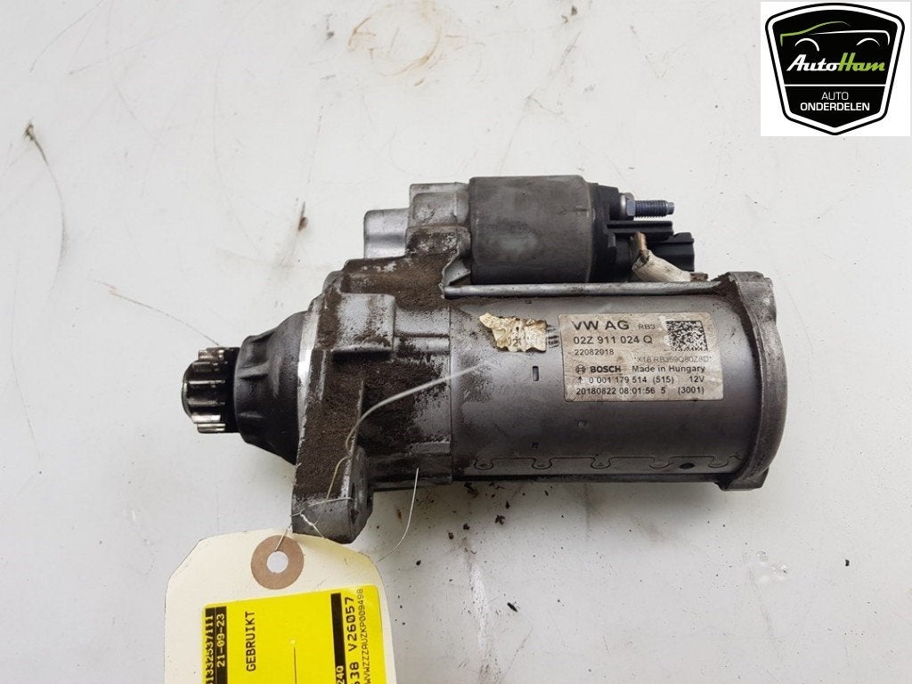 DÉMARREUR Volkswagen Golf VII (AUA) (01-2012/03-2021), Robert Bosch AG, Volkswagen, Utilisé, Robert-Bosch-Allee 1
74232  Abstatt, DE