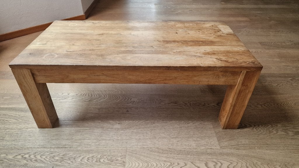Salontafel, Huis en Inrichting, Ophalen, Gebruikt, 100 tot 150 cm, Teakhout
