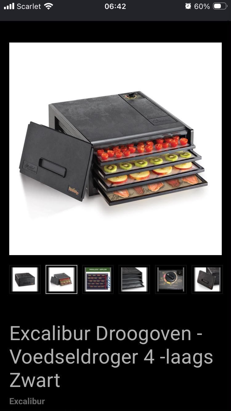 Gloednieuwe Excalibur 4-Tray Droogoven / Dehydrator, Elektronische apparatuur, Ophalen