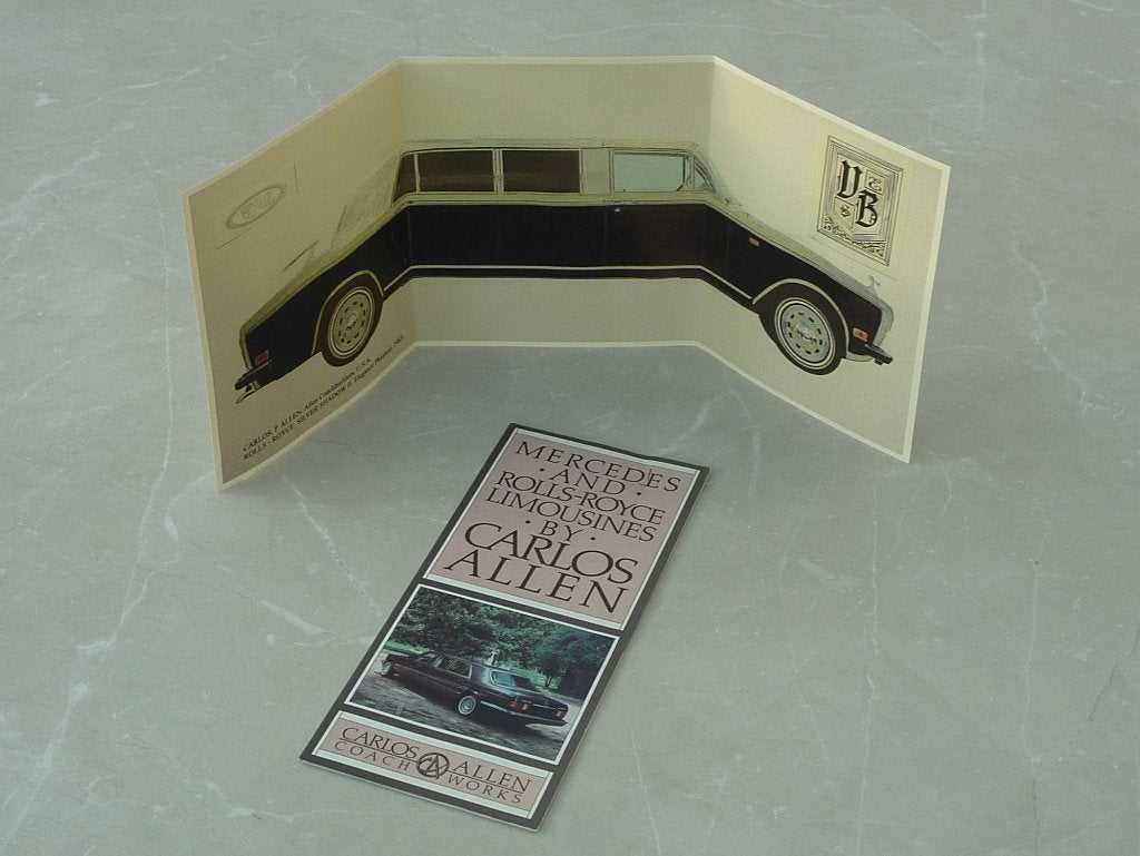 Rolls Royce & Mercedes CARLOS P. ALLEN Coachbuilders, U.S.A., Enlèvement ou Envoi, Comme neuf, Voitures