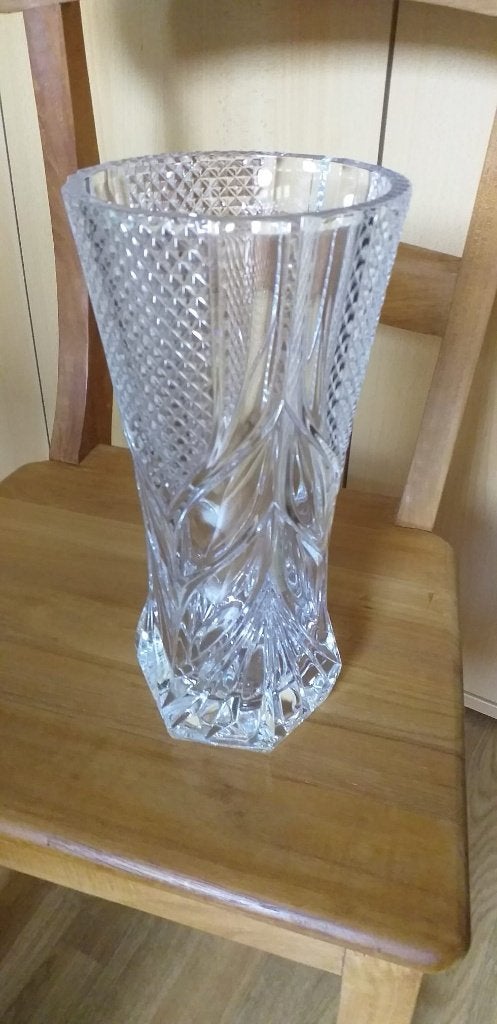 Vaas Cristal D'arques, Huis en Inrichting, Woonaccessoires | Vazen, Ophalen, Overige materialen, 29 cm, Transparant