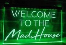 Welcome to the Madhouse 3D Led verlichting lamp 2 voor, Overige stijlen, Kunststof, Meerkleurig, Nieuw
