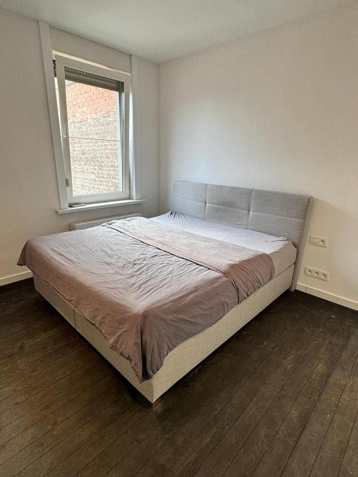 Boxspring 180x200, Ophalen, Grijs