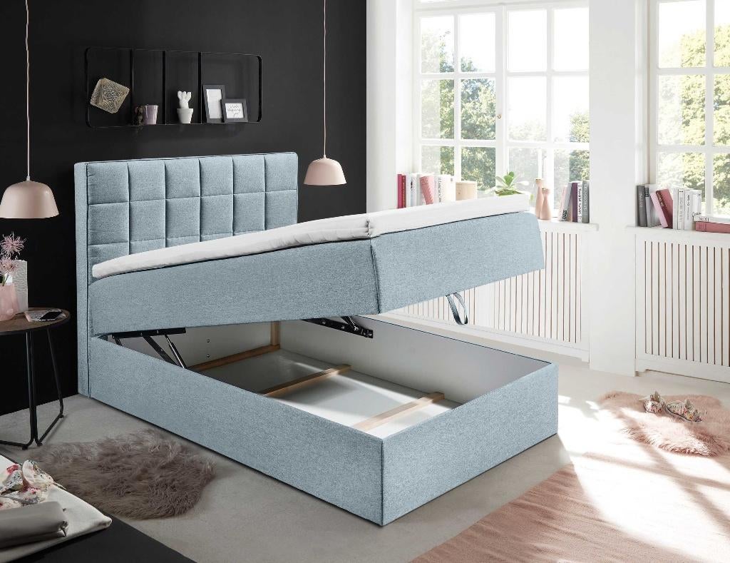 Kofferbed 120x200 met topper - nooit gebruikt, Ophalen, Zo goed als nieuw, 120 cm, 200 cm