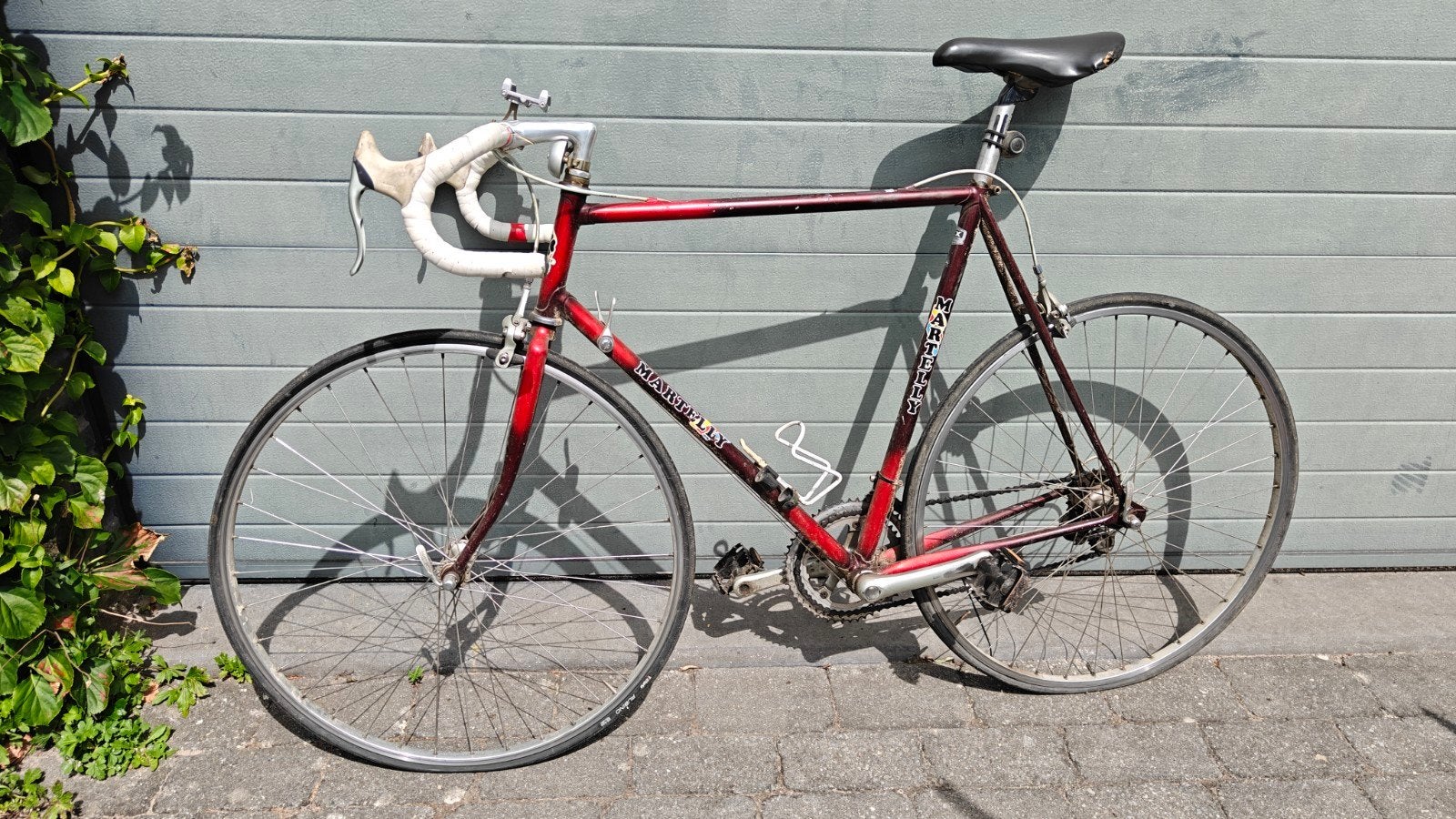 Retro koersfiets, Fietsen en Brommers, Fietsen | Oldtimers, 59 cm of meer, Jaren '60 of nieuwer, Velgrem, Ophalen