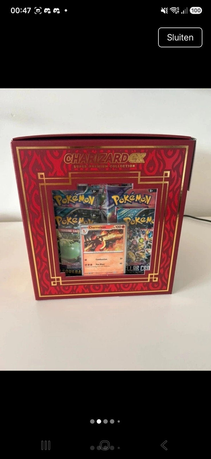 pokemon charizard super collection box, Ophalen, Nieuw, Boosterbox, Foil