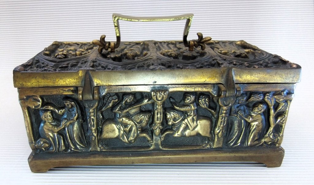 boîte à bijoux - style gothique du XIXe siècle, Enlèvement ou Envoi, Bronze