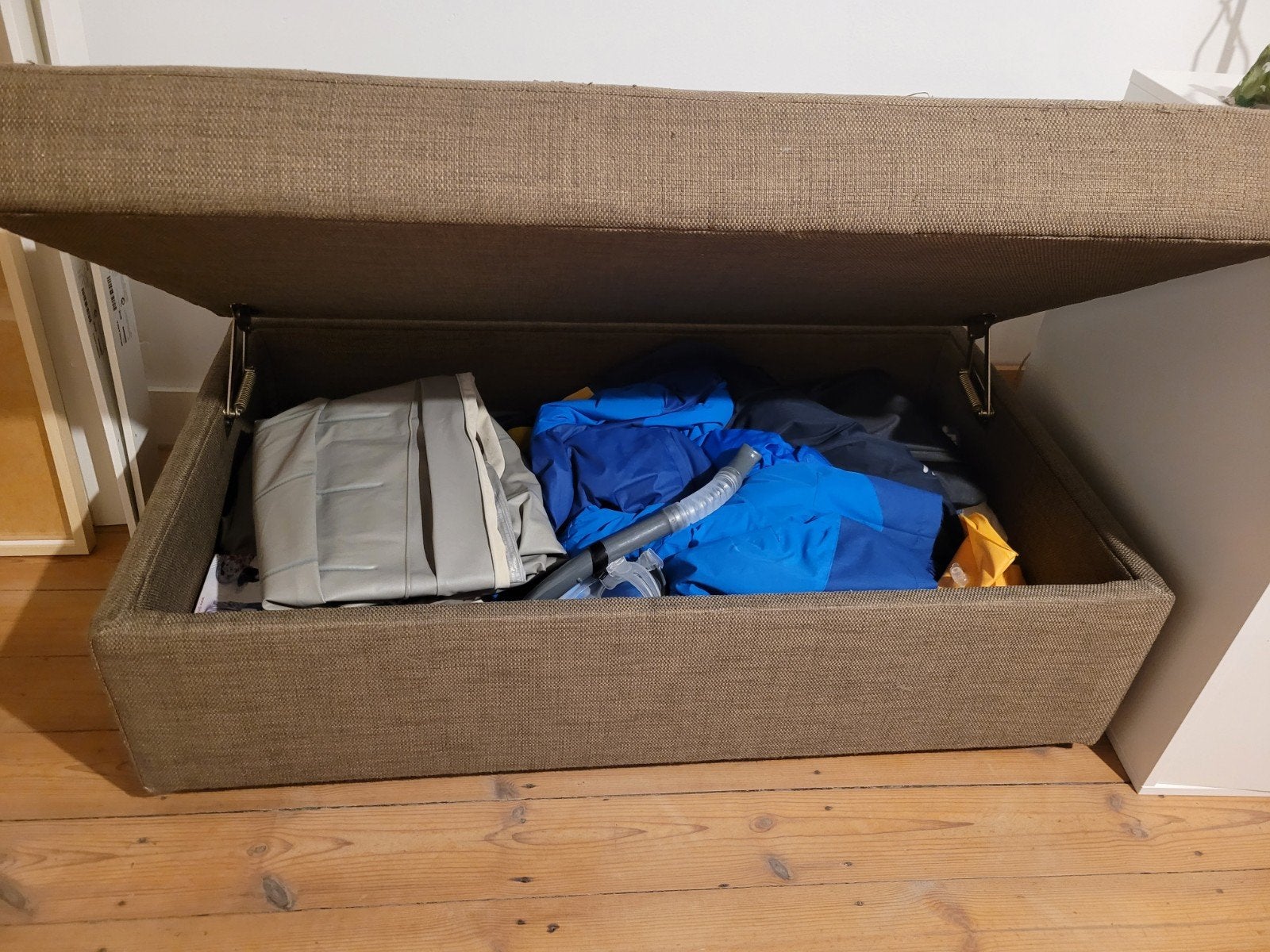 poef op wieltjes, Ophalen, Gebruikt, 50 tot 75 cm, 100 tot 125 cm