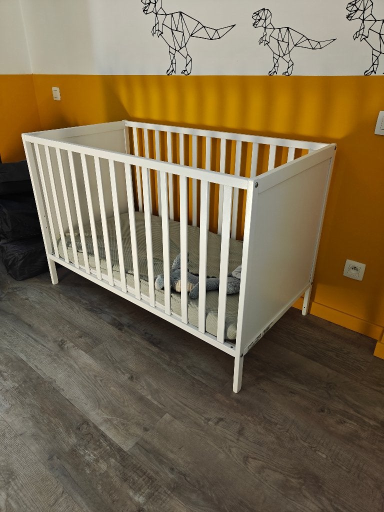 Ledikant, Matelas, Moins de 70 cm, Comme neuf, Enlèvement