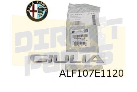 Alfa Romeo Giulia achterklepembleem tekst ''Giulia'' Origine, Neuf, -, -, Alfa Romeo